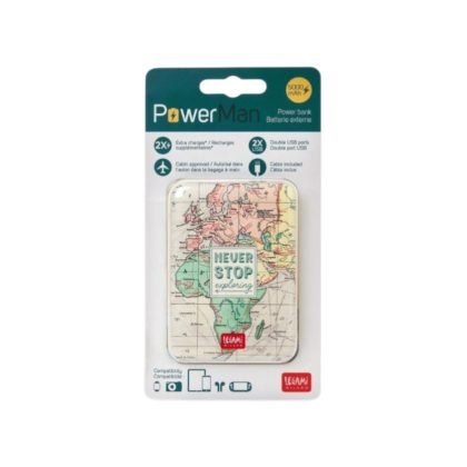 Legami Milano My Super Power 5000mAh με 2 Θύρες USB-A Travel