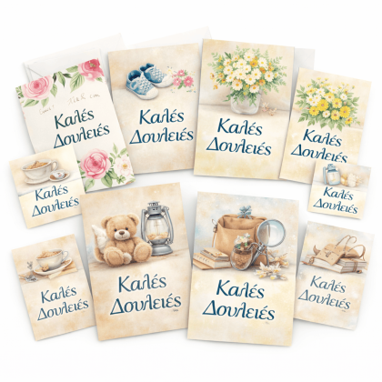 Ευχετήρια κάρτα ΚΑΛΕΣ ΔΟΥΛΕΙΕΣ