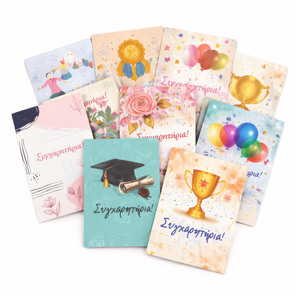 Ευχετηρια κάρτα ΣΥΓΧΑΡΗΤΗΡΙΑ