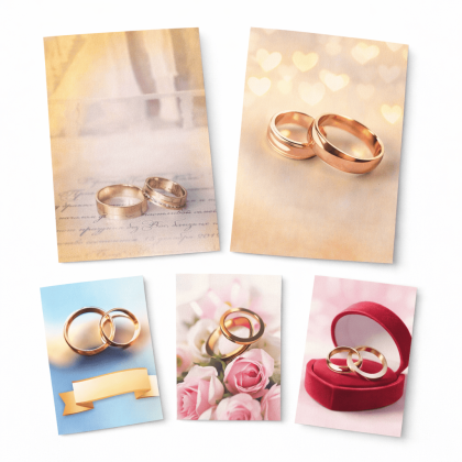 Ευχετήρια κάρτα ΓΑΜΟΣ-ΑΡΡΑΒΩΝΑΣ