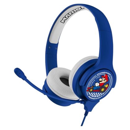 OTL Mario Kart Ενσύρματα On Ear Παιδικά Ακουστικά Μπλε