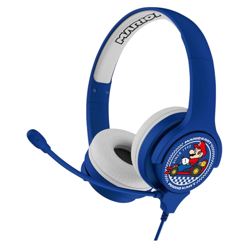 OTL Mario Kart Ενσύρματα On Ear Παιδικά Ακουστικά Μπλε