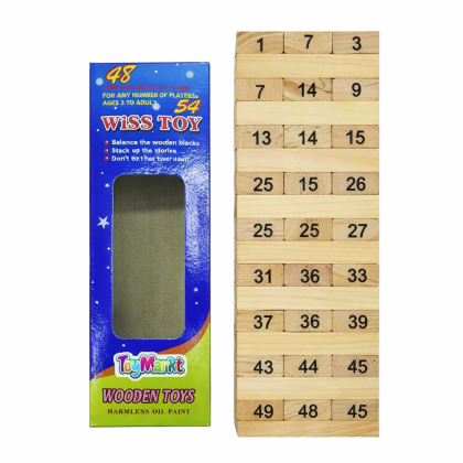 Επιτραπέζιο Πύργος με Τουβλάκια 7,5x23,5x7.5cm