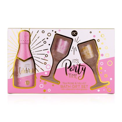 Σετ μπάνιου με 150ml αφρόλουτρο & 2 σφηνοπότηρα-ποτήρια σαμπάνιας