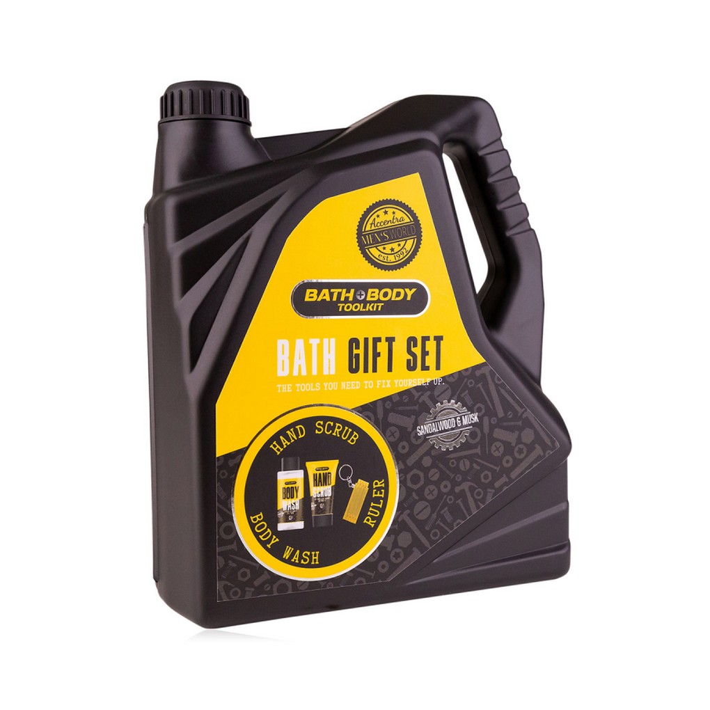 Ανδρικό σετ με scrub χεριών 30ml, αφρόλουτρο 100ml & μπρελόκ-μέτρο - Image 3